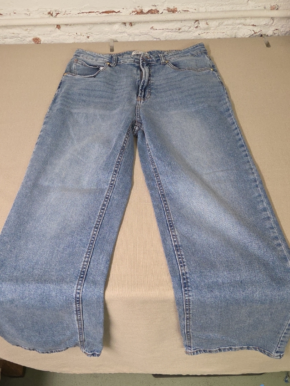 Oat New York Light Blue Wide-Leg Jeans Size 10